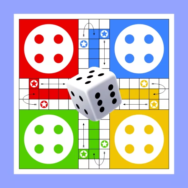 Friends playing Ludo